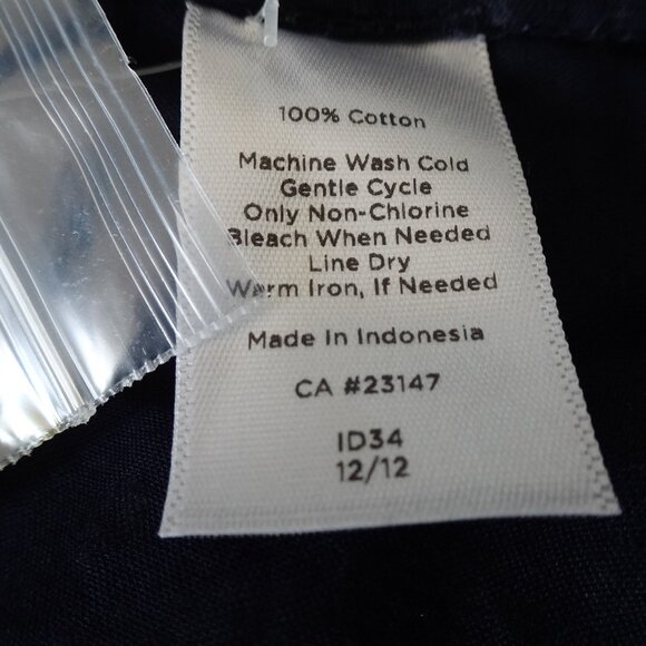 Talbots Button Front Top Blouse Petite Plus Size 2X Blue Textured Lightweight - Picture 9 of 9